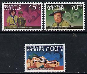 Netherlands Antilles 1981 Scout Anniversary set of 3 unmounted mint, SG 757-59*