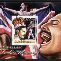 Guinea - Bissau 2011 65th Birth Anniversary of Freddie Mercury perf s/sheet unmounted mint