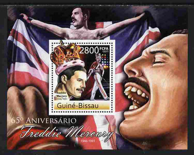 Guinea - Bissau 2011 65th Birth Anniversary of Freddie Mercury perf s/sheet unmounted mint