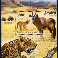 Togo 2011 Ecosystem of Africa - Animals of the Kalahari Desert perf s/sheet unmounted mint