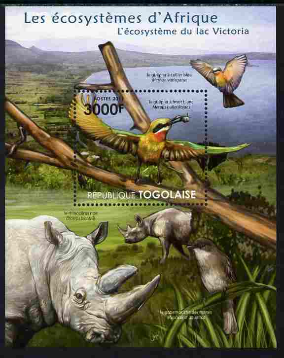 Togo 2011 Ecosystem of Africa - Animals of the Lake Victoria perf s/sheet unmounted mint