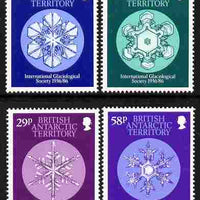 British Antarctic Territory 1986 50th Anniversary of International Glaciological Society perf set of 4 unmounted mint SG 151-54