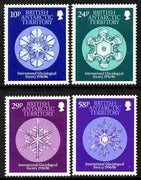 British Antarctic Territory 1986 50th Anniversary of International Glaciological Society perf set of 4 unmounted mint SG 151-54