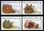British Antarctic Territory 1989 Litchens perf set of 4 unmounted mint SG 167-70