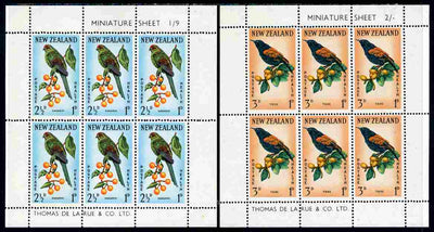 New Zealand 1962 Health - Birds set of 2 m/sheets unmounted mint, SG MS 813b