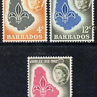 Barbados 1962 Scouts Golden Jubilee set of 3 unmounted mint, SG 309-11