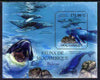 Mozambique 2011 Whales perf m/sheet containing octagonal shaped value unmounted mint