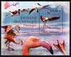 Mozambique 2011 Flamingos perf m/sheet containing octagonal shaped value unmounted mint