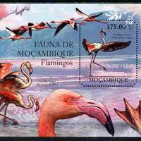 Mozambique 2011 Flamingos perf m/sheet containing octagonal shaped value unmounted mint
