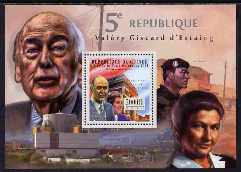 Guinea - Conakry 2011 Fifth French Republic perf m/sheet #3 unmounted mint