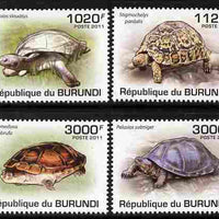 Burundi 2011 Turtles perf set of 4 values unmounted mint