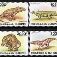 Burundi 2011 Crocodiles perf set of 4 values unmounted mint