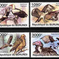 Burundi 2011 Birds of Prey perf set of 4 values unmounted mint