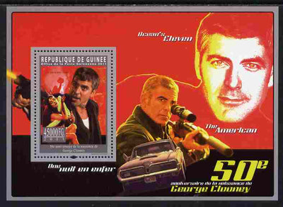 Guinea - Conakry 2011 50th Birth Anniversary of George Clooney perf s/sheet unmounted mint Michel BL 1969