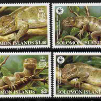 Solomon Islands 2005 WWF - Prehensile-Tailed Skink perf set of 4 unmounted mint SG 1162-65