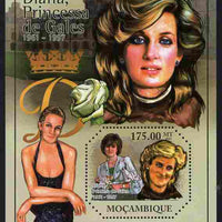 Mozambique 2011 Diana Princess of Wales perf s/sheet containing octagonal shaped value unmounted mint