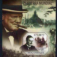 Mozambique 2011 Personalities of WW2 perf s/sheet containing octagonal shaped value unmounted mint