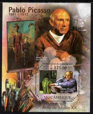 Mozambique 2011 Paintings by Pablo Picasso perf s/sheet containing octagonal shaped value unmounted mint
