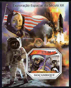 Mozambique 2011 Space Exploration perf s/sheet containing octagonal shaped value unmounted mint
