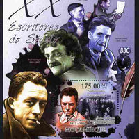 Mozambique 2011 Writers of the 20th Century perf s/sheet containing octagonal shaped value unmounted mint