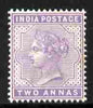India 1900-02 QV 2a pale violet unmounted mint SG 116