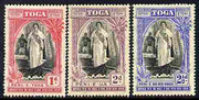 Tonga 1938 20th Anniversary of Accession set of 3 mounted mint SG 71-73