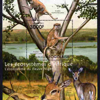 Togo 2011 Ecosystem of Africa - The Niger River perf s/sheet unmounted mint