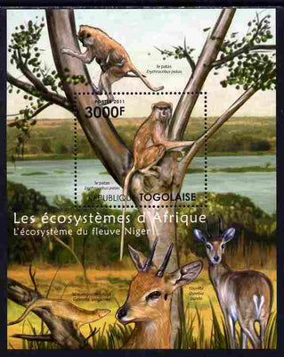 Togo 2011 Ecosystem of Africa - The Niger River perf s/sheet unmounted mint