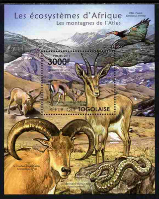 Togo 2011 Ecosystem of Africa - The Atlas Mountains perf s/sheet unmounted mint