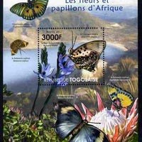 Togo 2011 Flowers & Butterflies of Africa perf s/sheet unmounted mint