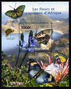 Togo 2011 Flowers & Butterflies of Africa perf s/sheet unmounted mint