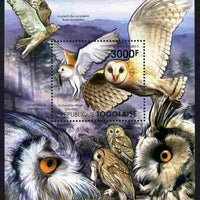 Togo 2011 Owls of Africa perf s/sheet unmounted mint