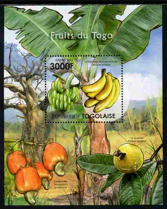 Togo 2011 Fruits of Togo perf s/sheet unmounted mint