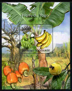Togo 2011 Fruits of Togo perf s/sheet unmounted mint