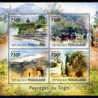 Togo 2011 Landscapes of Togo perf sheetlet containing 4 values unmounted mint