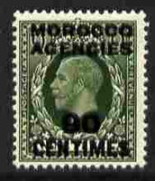 Morocco Agencies - French Currency 1935-37 KG5 90c on 9d deep olive-green unmounted mint, SG 222
