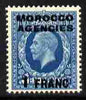 Morocco Agencies - French Currency 1935-37 KG5 1f on 10d turquoise-blue unmounted mint, SG 223