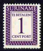Surinam 1956 Postage Due 1c deep lilac unmounted mint, SG D436 (Blocks available price pro-rata)