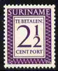 Surinam 1956 Postage Due 2.5c deep lilac unmounted mint, SG D438 (Blocks available price pro-rata)
