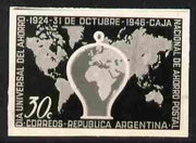 Argentine Republic 1946 Annual Savings Day 30c twice stamp-size black & white photographic proof of issued stamp as SG 788