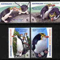 Australian Antarctic Territory 2007 WWF - Royal Penguin perf set of 4 unmounted mint
