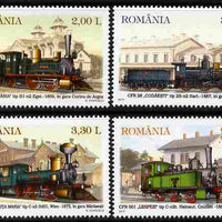 Rumania 2011 Steam Locomotives perf set of 4 unmounted mint