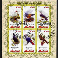 Malawi 2011 Birds perf sheetlet containing 6 values cto used