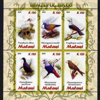 Malawi 2011 Birds perf sheetlet containing 6 values unmounted mint
