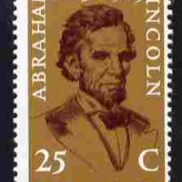 Surinam 1965 Death Centenary of Abraham Lincoln 25c unmounted mint, SG 548