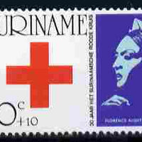 Surinam 1973 30th Anniversary of Red Cross 30c + 10c unmounted mint, SG 753