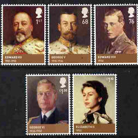 Great Britain 2012 The House of Windsor perf set of 5 unmounted mint