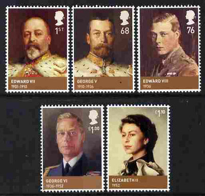 Great Britain 2012 The House of Windsor perf set of 5 unmounted mint