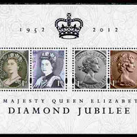Great Britain 2012 Diamond Jubilee perf m/sheet unmounted mint