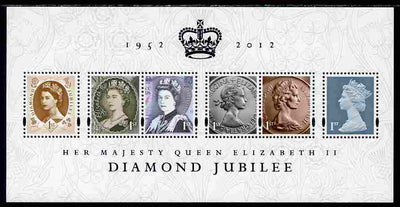 Great Britain 2012 Diamond Jubilee perf m/sheet unmounted mint